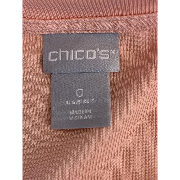 Chico's Blouse Peony Pink Soft Blouse 0 4 S (11) - Picture 15 of 16